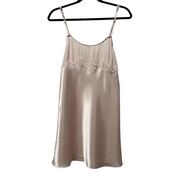 VTG Pink Oscar De La Renta Coquette Babydoll Nightgown (Size L) - Picture 1 of 6